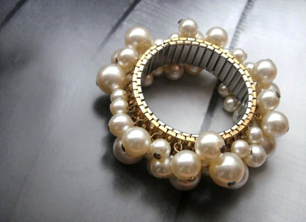 Home 1 Bracelet élastique perles