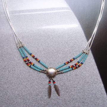 Collier choker argent 