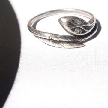 Bague argent 925 serpent