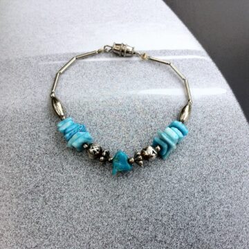 Bracelet 80's turquoise Epuisé