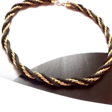 Collier vintage torsadé 80's Epuisé