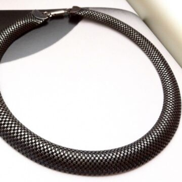Collier vintage effet serpent 80's