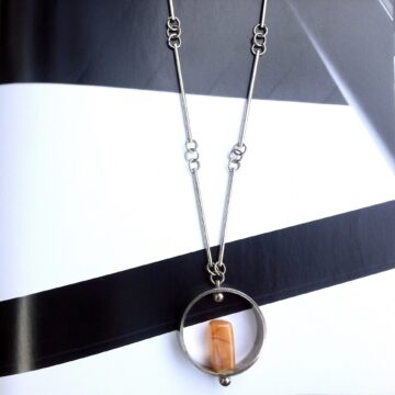 Collier vintage 70's perle verre