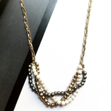 Collier vintage 80's torsadé 