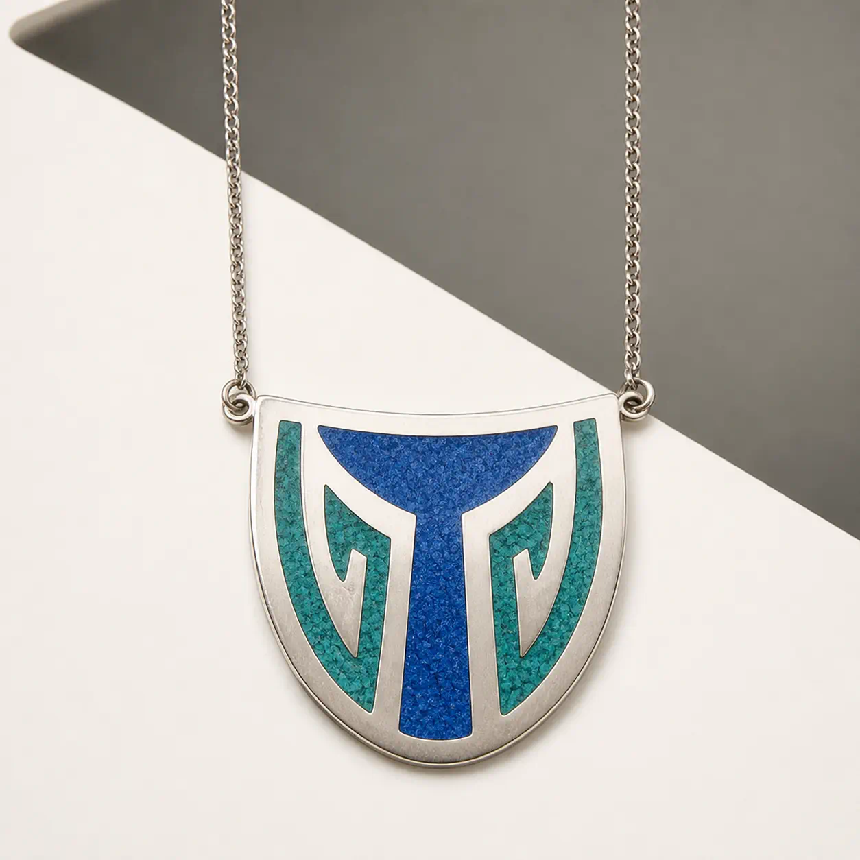 Collier vintage argent